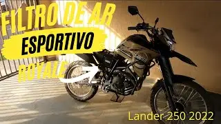 Lander 250 2022 Com Filtro Esportivo Royale - Instalação Completa
