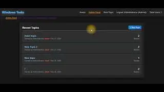 [ PHP ] Create one FORUM script . Download link included [ New]