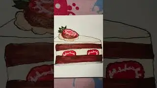 Marker Drawing - STRAWBERRY SHORT CAKE #priyajsartwork10 #drawing #markers  #markerillustration