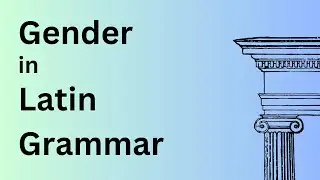 Gender in Latin Grammar .