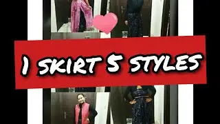 How to style 1 maxi skirt in different ways/one skirt many styles/5 styles from one /style statement