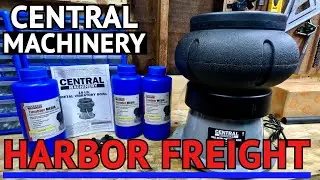 Central Machinery 18lb Metal Vibratory Bowl (Tumbler)- Unbox & Test- Resin Media- Harbor Freight