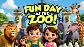 Fun Day at the Zoo 🦁🐘 | Kids Zoo Song | Animal Rhymes for Toddler  #zoo #animals #kidsvideos 
