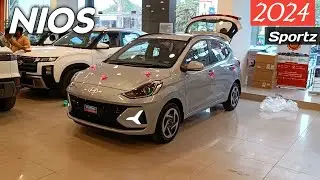 Hyundai Nios Sportz Variant 2024 ❣️| मात्र ₹ 7.36 लाख में Hyundai कि Features Loaded Hatchback कार 😍