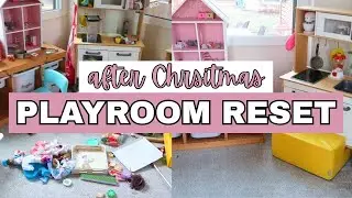 Playroom Reset After Christmas | After Christmas Clean & Organize + Playroom Tour