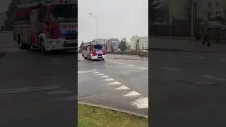 Polish fire brigade🚒🚨 #shortsvideo #firefighter #shots #112 #fire #shorts #short #video #new