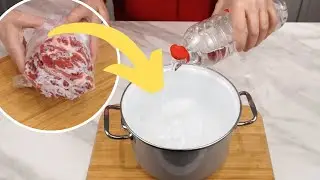 Add 2 ingredients to water. Defrost meat in 5 minutes!