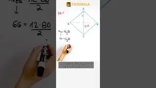 Calculating Rhombus Diagonal: Find the Missing Length #Math #Rhombus #AreaOfARhombus