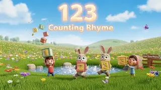 123 Counting Rhyme 🔢🎵✨ | Fun Numbers Song for Kids & Toddlers 🌈👶