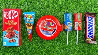 Rainbow Candy & Snickers | Visual Crunch Party 🌈🍫