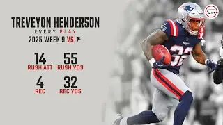 TreVeyon Henderson Week 9 Highlights | Every Run, Target, and Catch vs Falcons