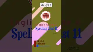 S145 Język angielski, klasa 6, lista ortograficzna 11 #kr&oacute;tkie #słowa ortograficzne #lista ortogr...