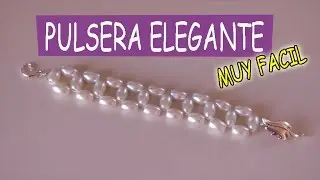 Elegante Pulsera de piedras muy facil de hacer