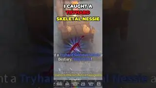 I CAUGHT A *TRYHARD* SKELETAL NESSIE 💀 #fisch #roblox #robloxshorts #gaming #robloxmemes