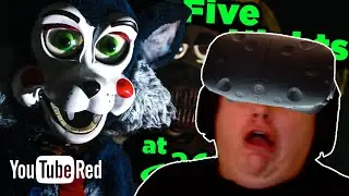 VIVE VR Reaction | Don't SCREAM! Surviving Five Nights at Candy's - Game Lab 360 Video