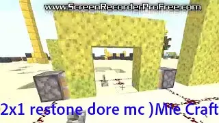 How To Build a 2x1 Restone Dore in Mc Mine Craft