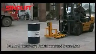 SINOLIFT DG360C Gator Grip Forklift mounted Drum Grab