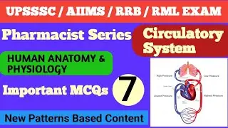 CIRCULATORY SYSTEM | HUMAN ANATOMY AND PHYSIOLOGY | PHARMACIST EXAM | UPSSSC | AIIMS | RRB | UPSC 