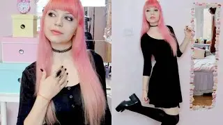Everyday Pastel Goth MakeUp And Outfit