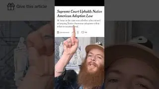 SCOTUS is NOT Racist! (Indian Welfare Act) #shorts
