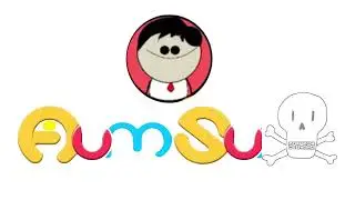 Aumsum logo bloopers take 36: letter m turn into a CN skull