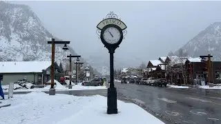 Winter Town Frisco in Colorado Mountains, March 2025