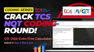 TCS NQT Coding Series | 09 Odd&ndash;Even Fine Calculator | Approach + Step-by-Step Explanation