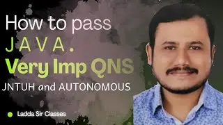 How to Pass Java Exam || Java Exam Important Questions || Ladda Sir Classes