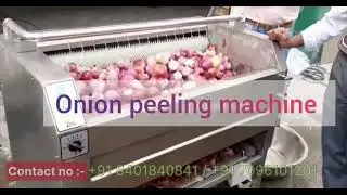 Onion peeling machine - 150 kg/hr capacity- stain less steel Body - 1 phase power - easy to operate 
