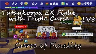Paper Mario Dark Star Edition: Tutankoopa EX Fight with Triple Curse (9x)