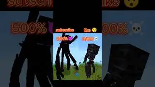 enderman boss😈vs wither skeleton king 👑#minecraft #viral #boss #trending #shorts #nomods #mobs #mods