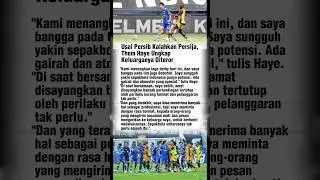 USAI LAGA VS PERSIJA, THOM HAYE UNGKAP MENDAPAT ANCAMAN!