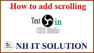 How To Create Scrolling Text in OBS Bangla Tutorial-2021 | Scrolling text tutorial OBS |Running Text