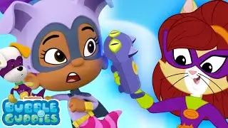 Superheroes Zooli & Bubble Puppy Rescue Dogs from a Cat Villain!! 🐶 | Bubble Guppies