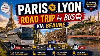 Scenic Road Trip from Paris to Lyon via Beaune 🇫🇷 Green Landscapes & Calm Vibes 🥰