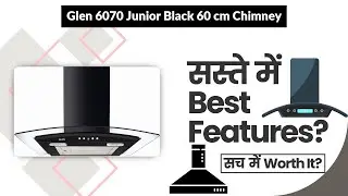 Glen 6070 Junior Black 60 cm Chimney Review in Hindi | Features