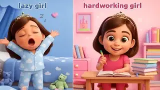 Lazy Girl and Hardworking Girl || Urdu Bedtime Stories || Urdu Fairy Tales Princess Moral Story