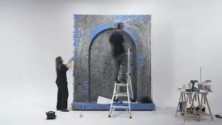 Stonovia Flexible Stone Veneer Installation on an Arch Wall | Real Stone, Seamless Curve