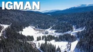 Suncem obasjana planina Igman, nadomak Sarajeva - Bosna i Hercegovina | 4K