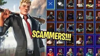 TENTOU ROUBAR MINHA CONTA DO FORTNITE E FOI TROLLADO!! Trollando Scammers