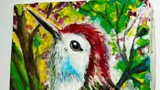 sparrow painting/ painting tutorial/oil painting/ step by step painting for beginners