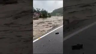 Teesta!! 😪 #disaster #river #flood #hills #water #destroy #road