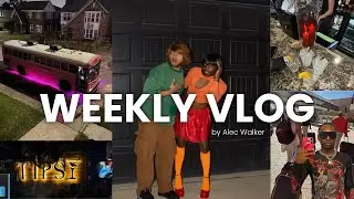 WEEKLY VLOG | Halloween in HTX + Lost Camera + Gym + Party Bus | Alec Walker