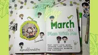 #3 March 2021 Plan with Me // GOT7 Journal Theme