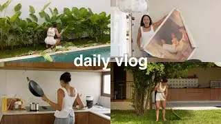 Cuidando das plantas, comecei terapia, casa e problemas, conversa sobre cabelo, nova decor...