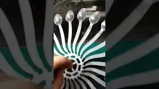 pp plastic spoon 20cavities mould making process injection molding machine testing with details save