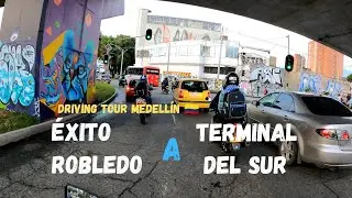 Robledo a Terminal de transporte del Sur Medellín 🇨🇴 ASMR Driving Sin Destino
