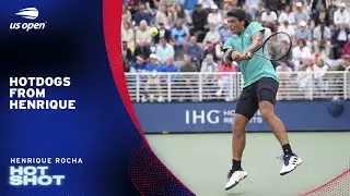 Henrique Rocha Hits an Amazing Tweener in this Point  | 2025 US Open