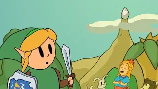 Link goes on a fun adventure. (Legend of Zelda : Link's Awakening Animated Parody)