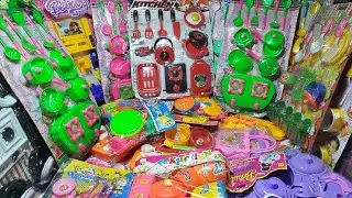 Kitchen set | Satisfying unboxing with plastic kitchen set toys